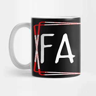 Faith White on Black Mug